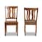 Baxton Studio Fenton Modern and Contemporary Transitional Walnut Brown Finished Wood 2-Piece Dining Chair Set 177-11379-Zoro - alternate 4
